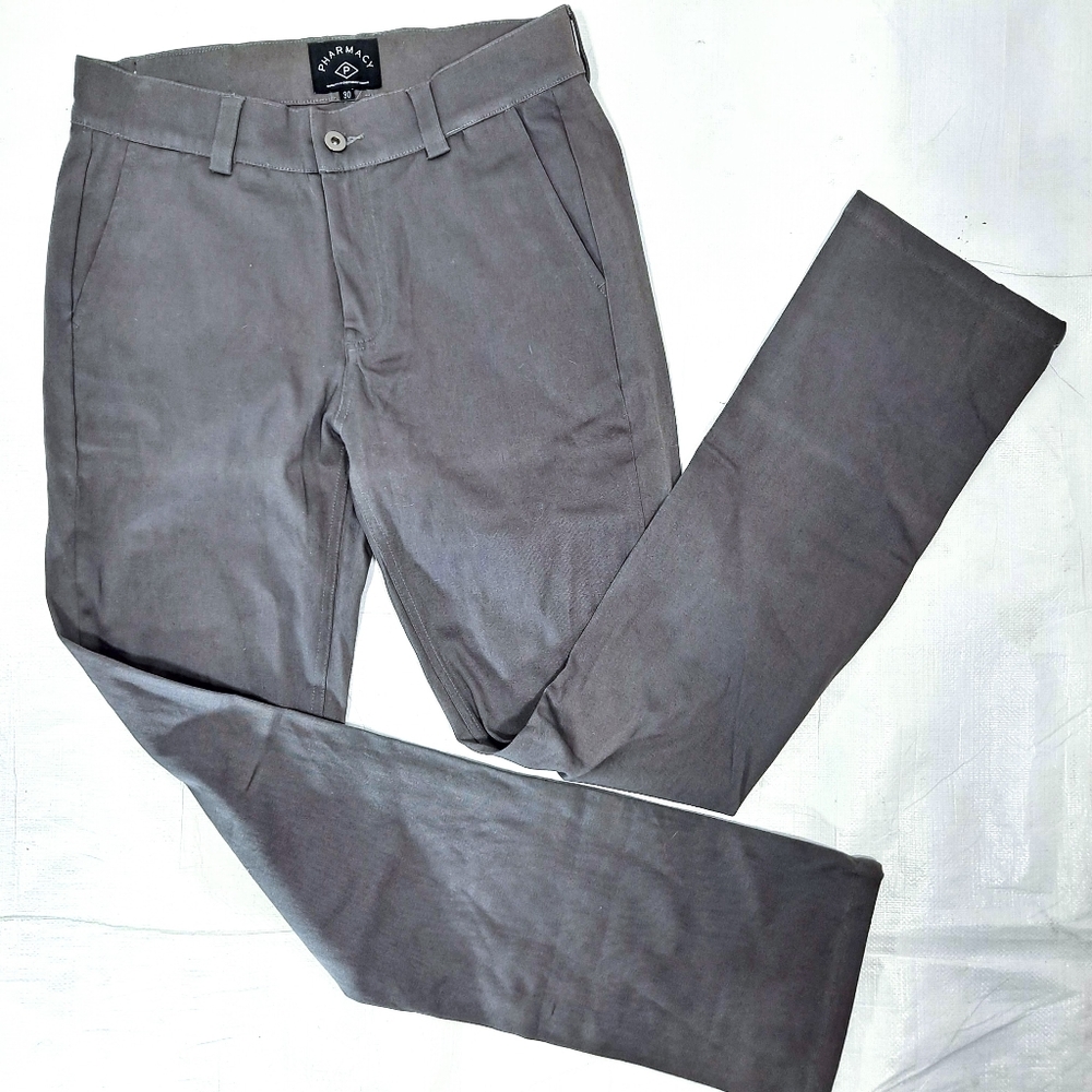 Pharmacy Boardshop Grey Plain Front Chino Pants